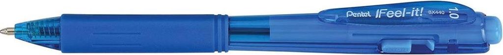 Pentel BX440-SI Kugelschreiber Blau Clip-on-Einziehkugelschreiber