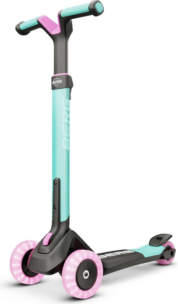 BERG Kinderroller Nexo für Kinder ab 2 Jahren klappbar LED Mint