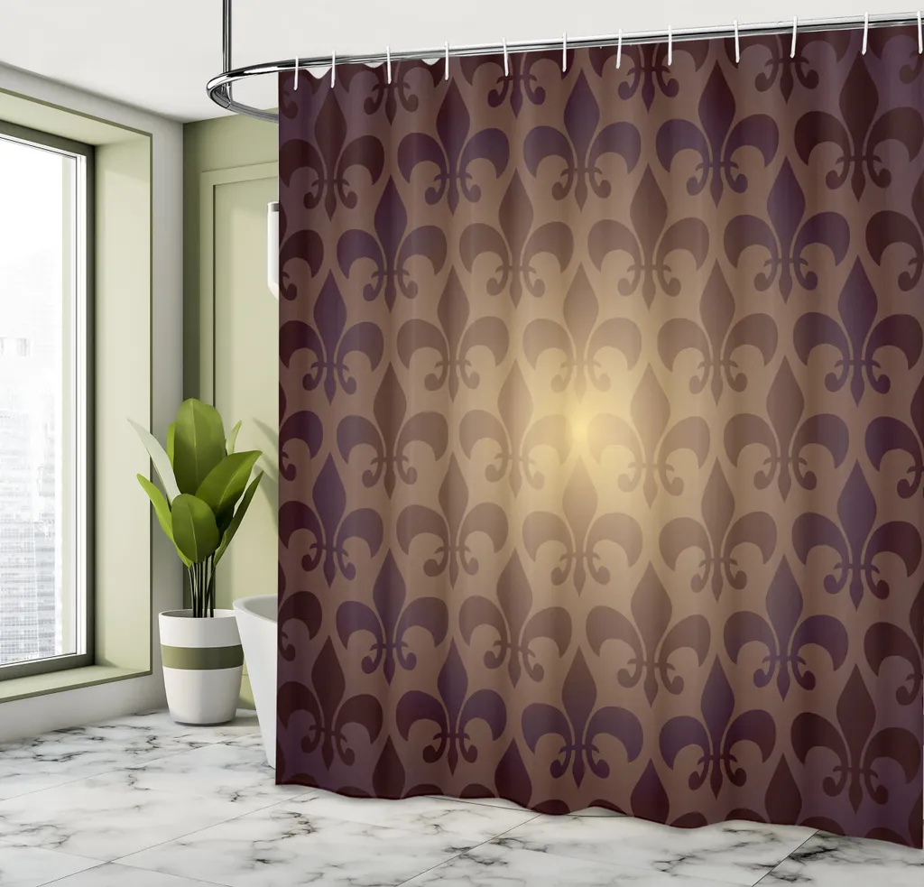 Tenda da doccia floreale, foglie e fiori colorati, tenda da doccia impermeabile con ganci, 150 x 180 cm | Leroy Merlin