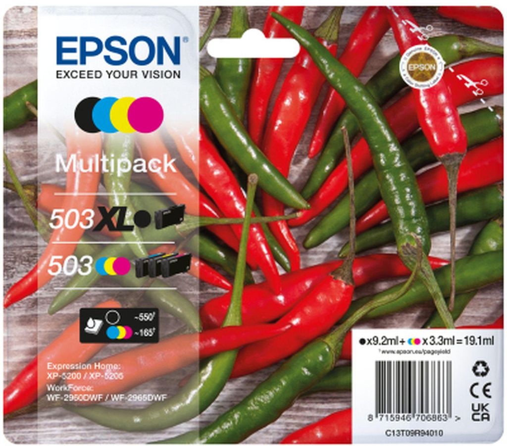 Zásobníky - Multi Pack Epson č.503XL/503 - T09R9 (Černé, Obrázek produktu 