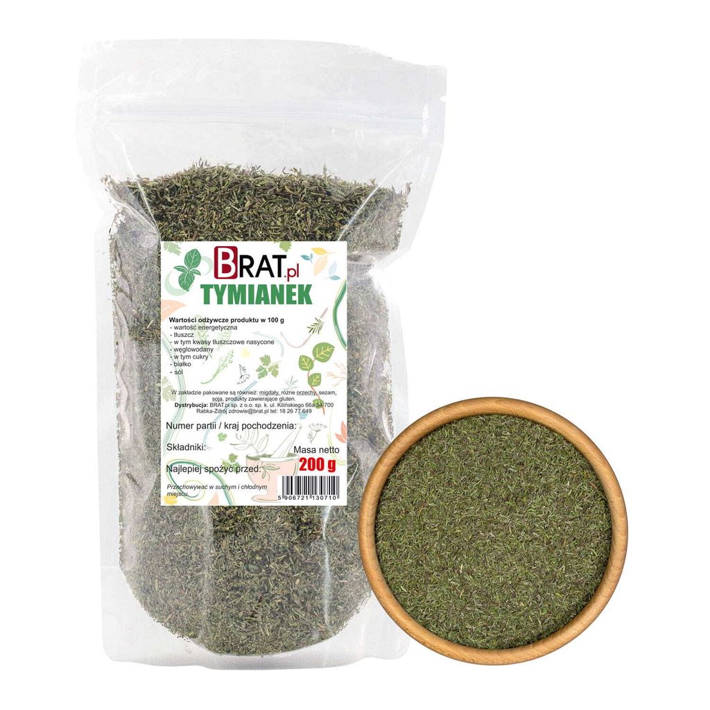 Tymianek liść 200g Brat.pl Zdjęcie produktu 