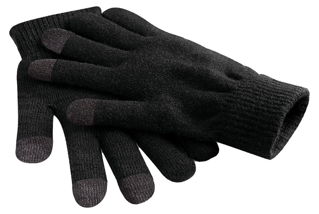 Beechfield - Herren/Damen Uni Touchscreen-Handschuhe FK1461 (L-XL) (Schwarz)