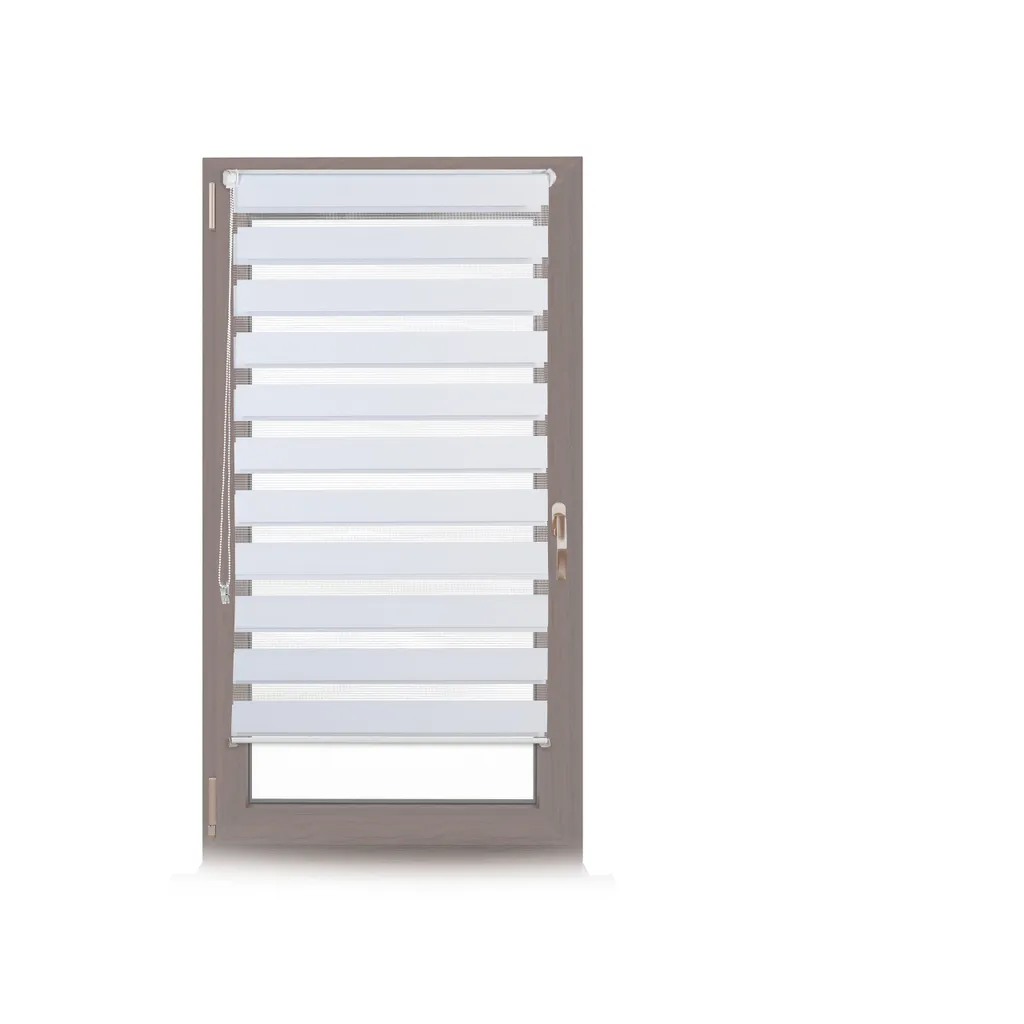 Store Enrouleur pour Fenêtre PVC Blanc 60x150cm sans Percer Relaxdays x2