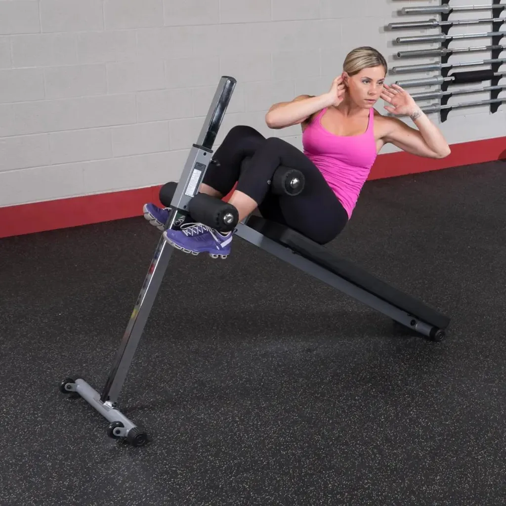 Banc à abdos Ergonomique GAB60B Body-Solid pour Éviter le Mal de Dos - 4