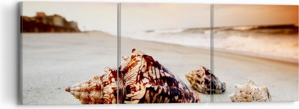 Bild auf Leinwand - Leinwandbild - Strand schön karibisch bunt - 90x30cm - Wand Bild - Wanddeko - Leinwanddruck - Bilder - Kunstdruck - Wanddekora...