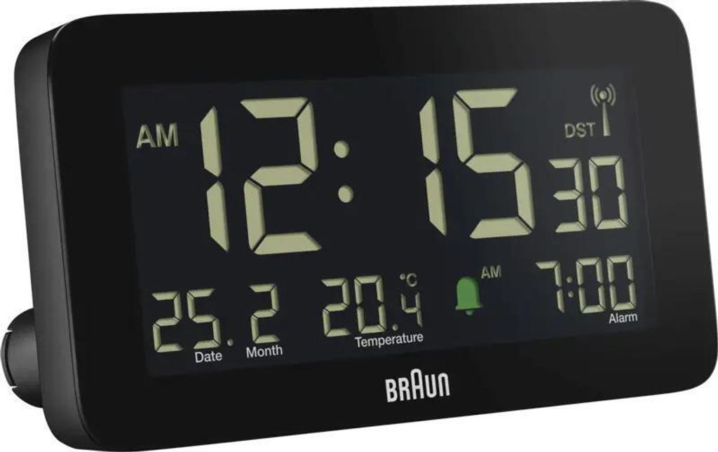 BRAUN BC10 DCF-B Funkwecker schwarz Wecker