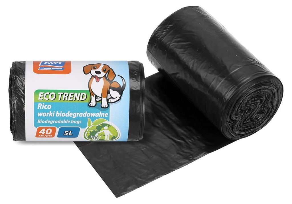 Sacs Biodégradables Pour Chiens Rico Eco Trend 5 L 40 Image du produit 