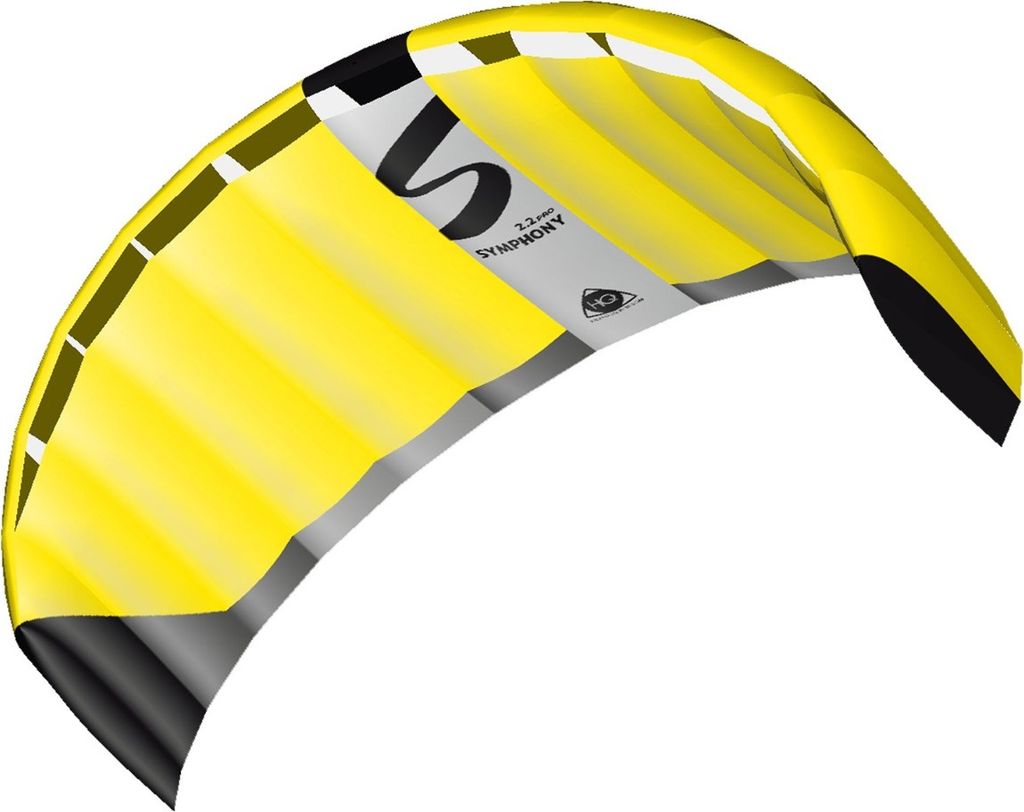 HQ Lenkdrachen Symphony Pro 2.2 Neon Yellow R2F Produktbild 