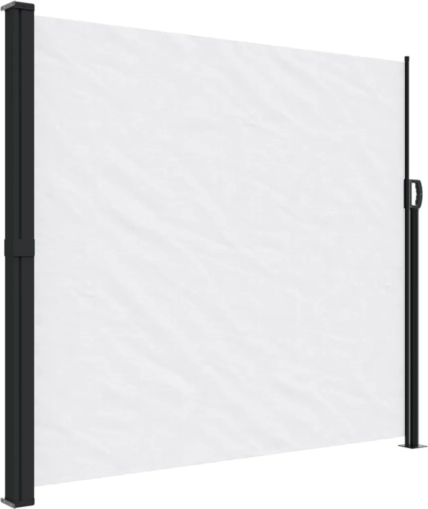 vidaXL Tenda laterale estensibile bianca 180x600 cm