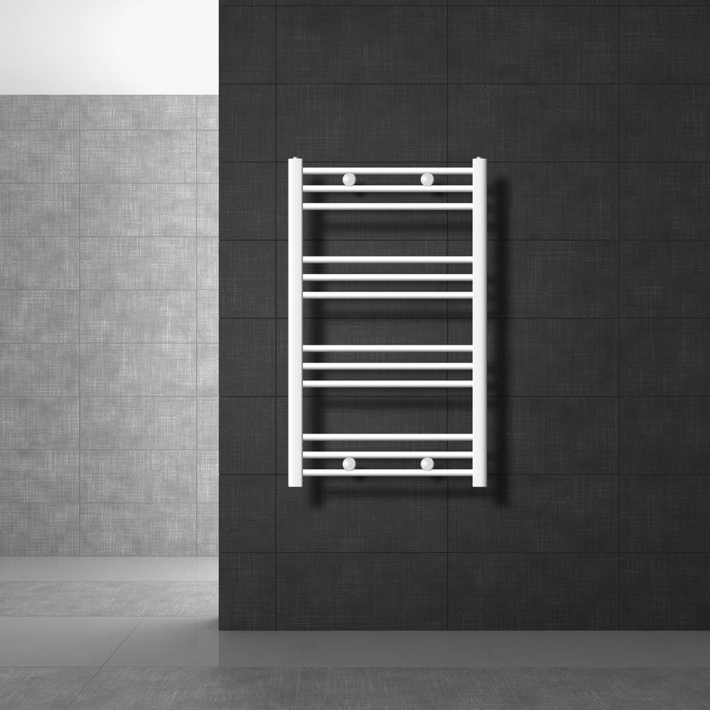 LuxeBath radiatore bagno Sahara, 600x800 mm, bianco, curvo Immagine del prodotto 