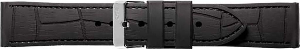Piero Magli Uhrenarmband SILIKON schwarz NAHT schwarz SEIKO 24mm 20010101