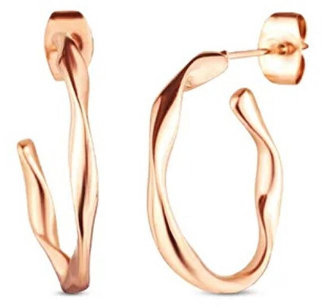 Asymmetrische Ringe aus vergoldetem Stahl Jorrit Rose Gold