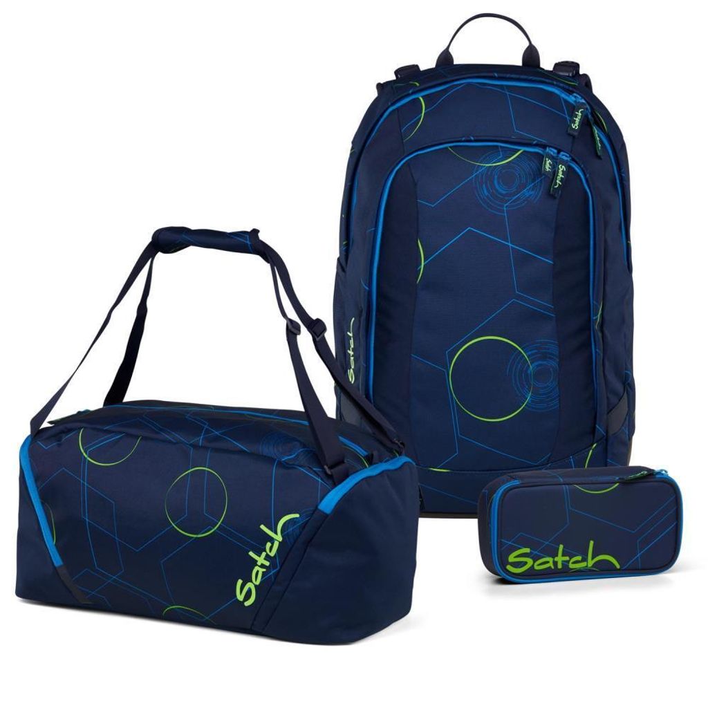 Satch Air Blue Tech Schulrucksack Set 3tlg. Produktbild 
