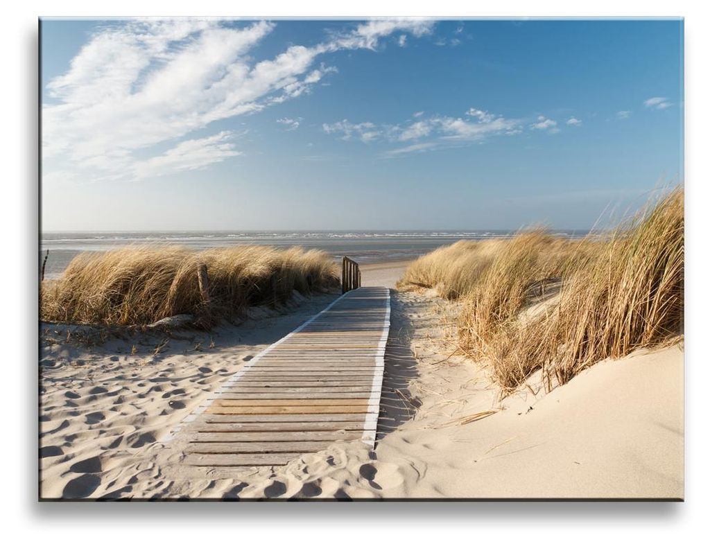 4305 Strandweg Ostsee Leinwandbild 40x30 cm
