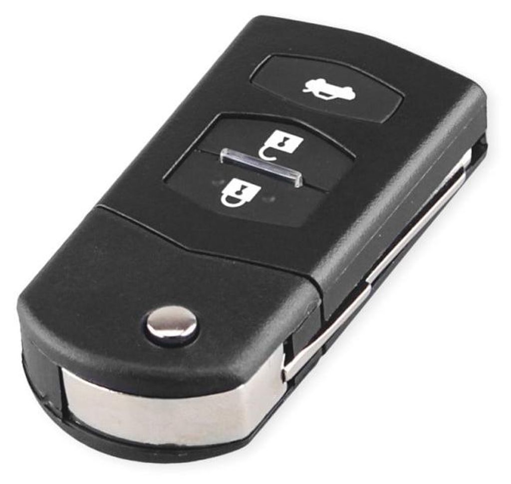 Auto-Techstar Schlüsselgehäuse kompatibel mit Mazda 2, 3, 5, 6, RX-8, MX-5, 2B, 3 Tasten