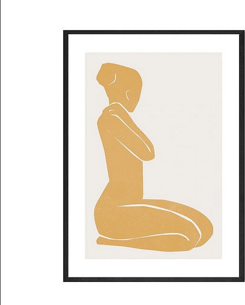 TPFLiving Kunstdruck LW-1725 (OHNE RAHMEN) Poster - Leinwand - Wandbild - Hochauflösender Giclée-Druck, langlebig und hochwertig - Abstrakte Frau...