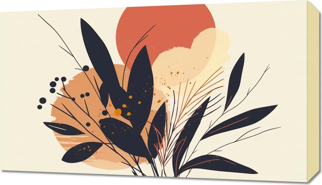 Quadro Moderno Tramonto Colorato 70x40 - Tela Canvas Decorativa Casa