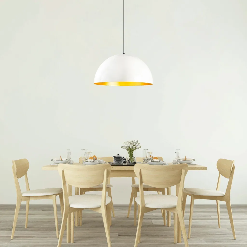 Lustre 60x60 cm Corps en Métal Blanc Opviq Berceste NOR Haute Qualité