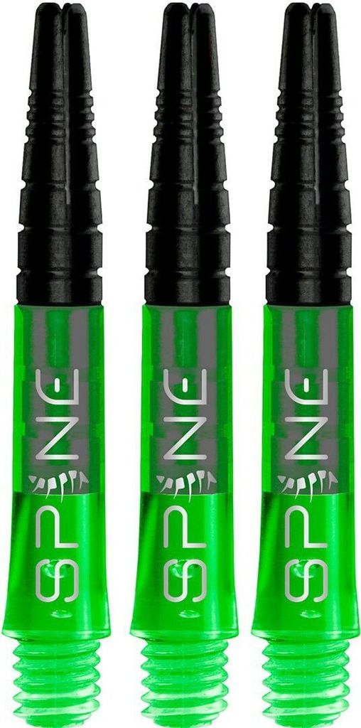 Bull's Darts Spine Shafts Green Short Produktbild 