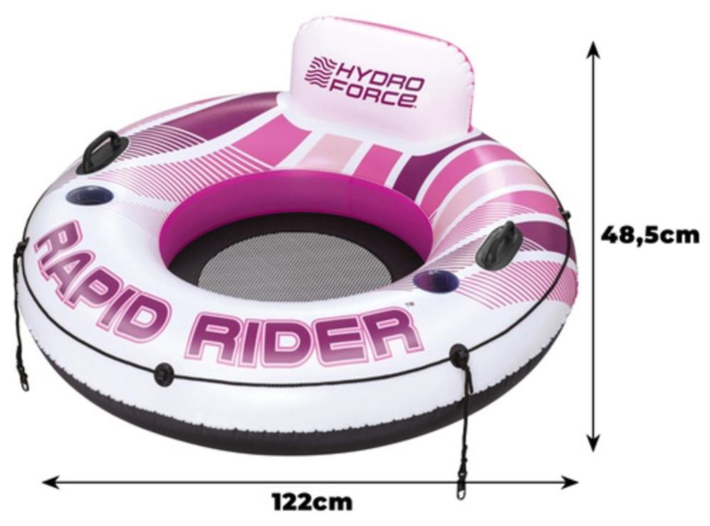 Bestway® Hydro Force® Bouée rose Rapid Rider™ avec dossier Image du produit 