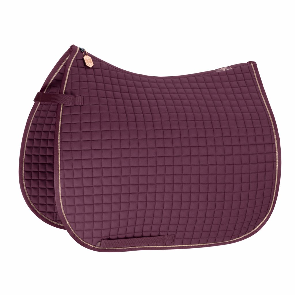 Eskadron HERITAGE Schabracke Baumwolle, pearl rose, cassis, basaltgrey, navy Form - Pony-Vielseitigkeit Farbe - cassis