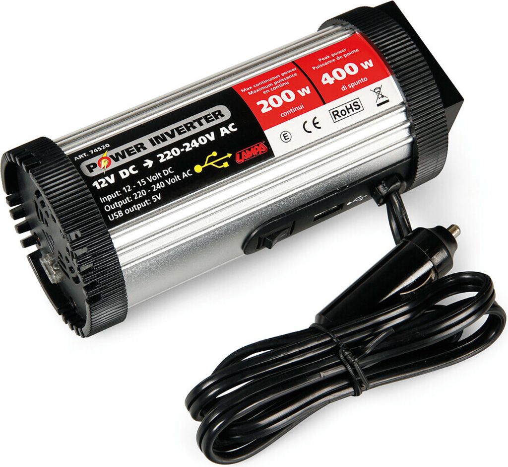 Power Inverter 200, Transformator 12V > 220V