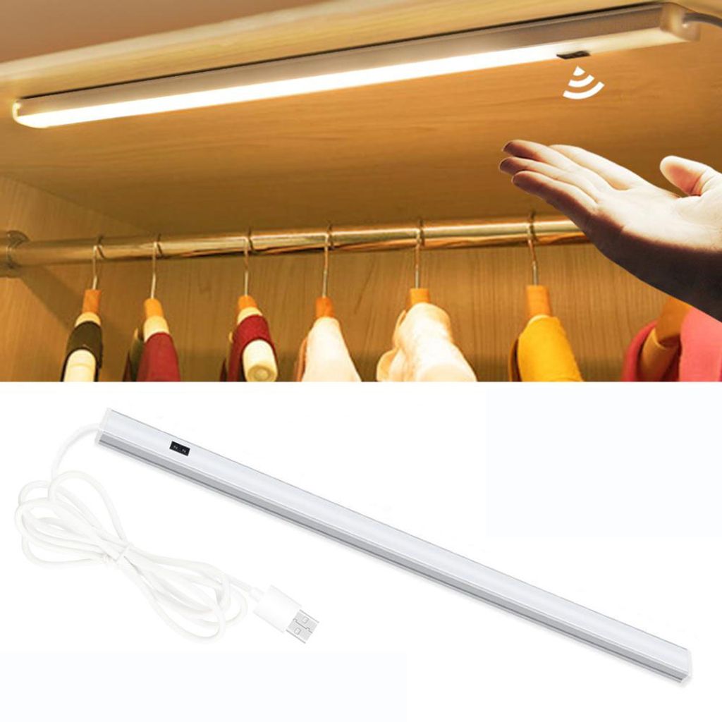 LED USB Unterbauleuchte Küche Lampe Schrank-Licht Nachtlicht Bewegungsmelder
