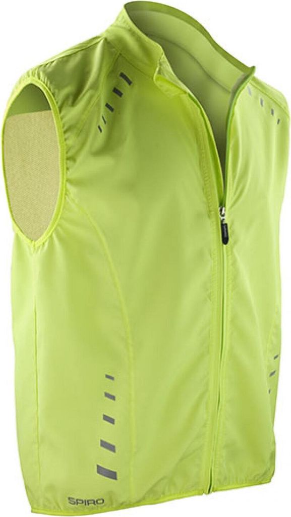 SPIRO S259X | Bikewear Crosslite Gilet - Sport Weste - Farbe: Neon Lime - Größe: XS