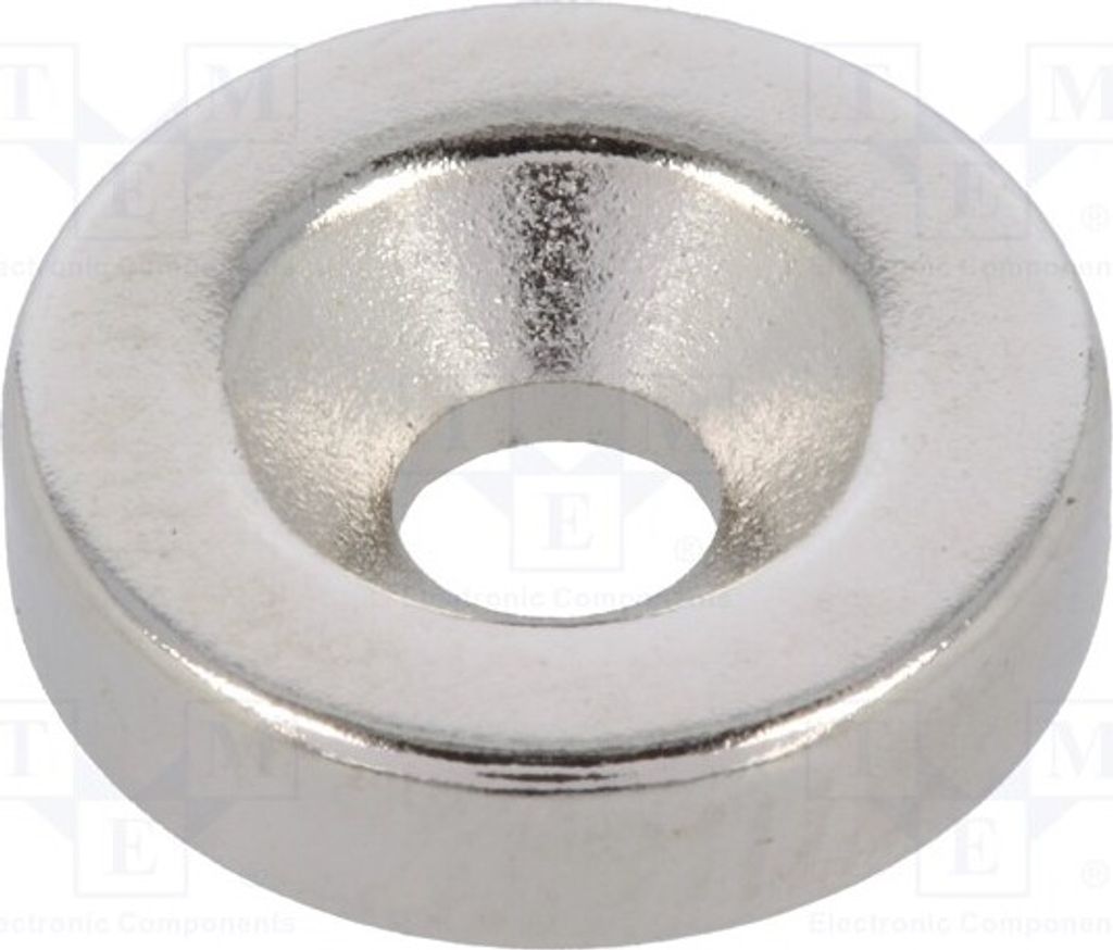 1x Magnet: beständig 18N Ø: 12mm GN 55.1-ND-12-3.5-3 Magneten Neodym H: 3mm