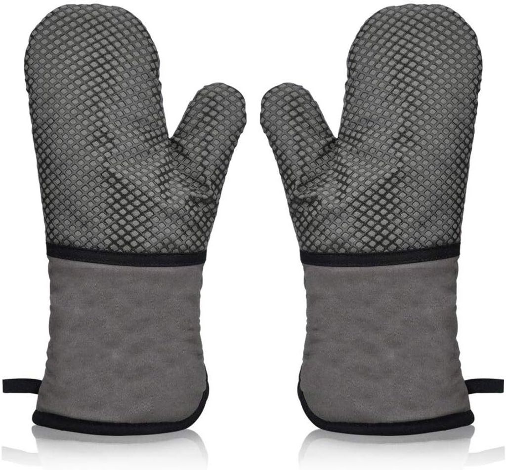 Ofenhandschuh Hitzebeständig Topfhandschuhe Topflappen Handschuh,BBQ Backofen Handschuhe,Grillhandschuhe Backhandschuhe Kochhandschuhe