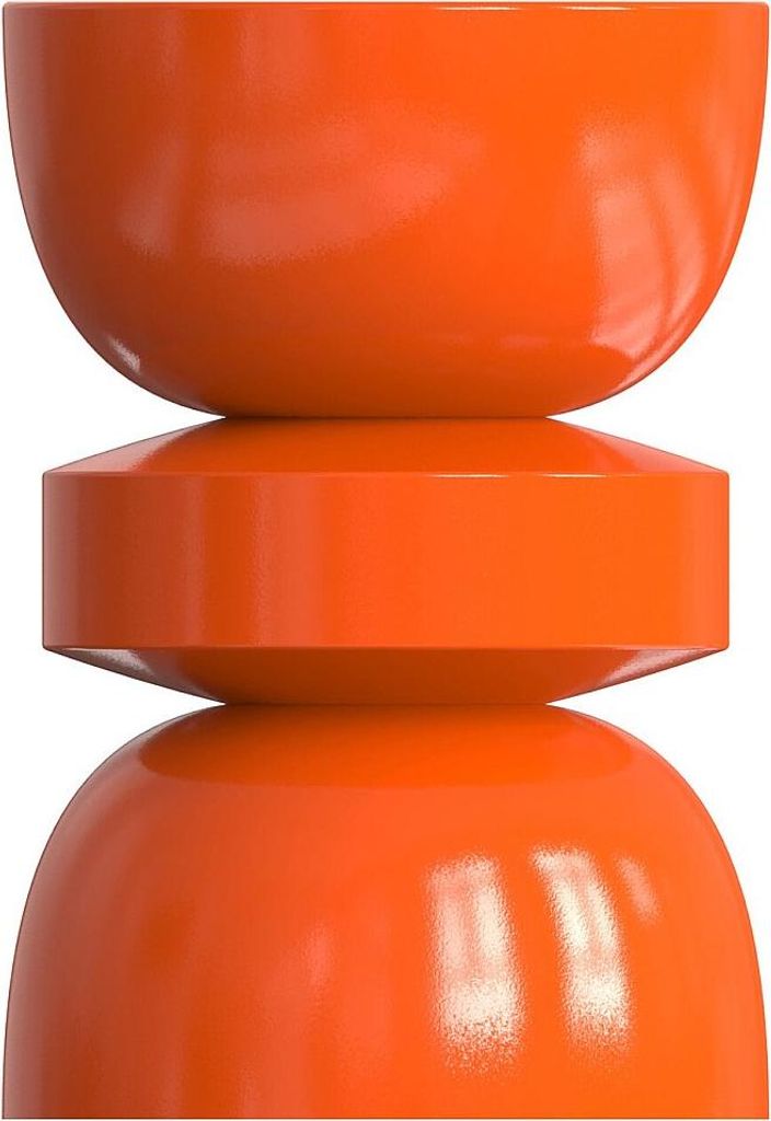 Hilfstisch aus Metall - Orange - TUVAMI Produktbild 