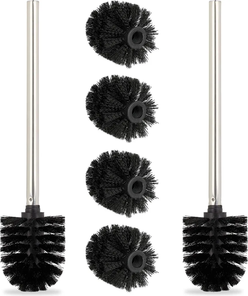 Set 2 Scopini WC RD39682 con 4 Ricambi | Mai Più Senza Spazzolino!