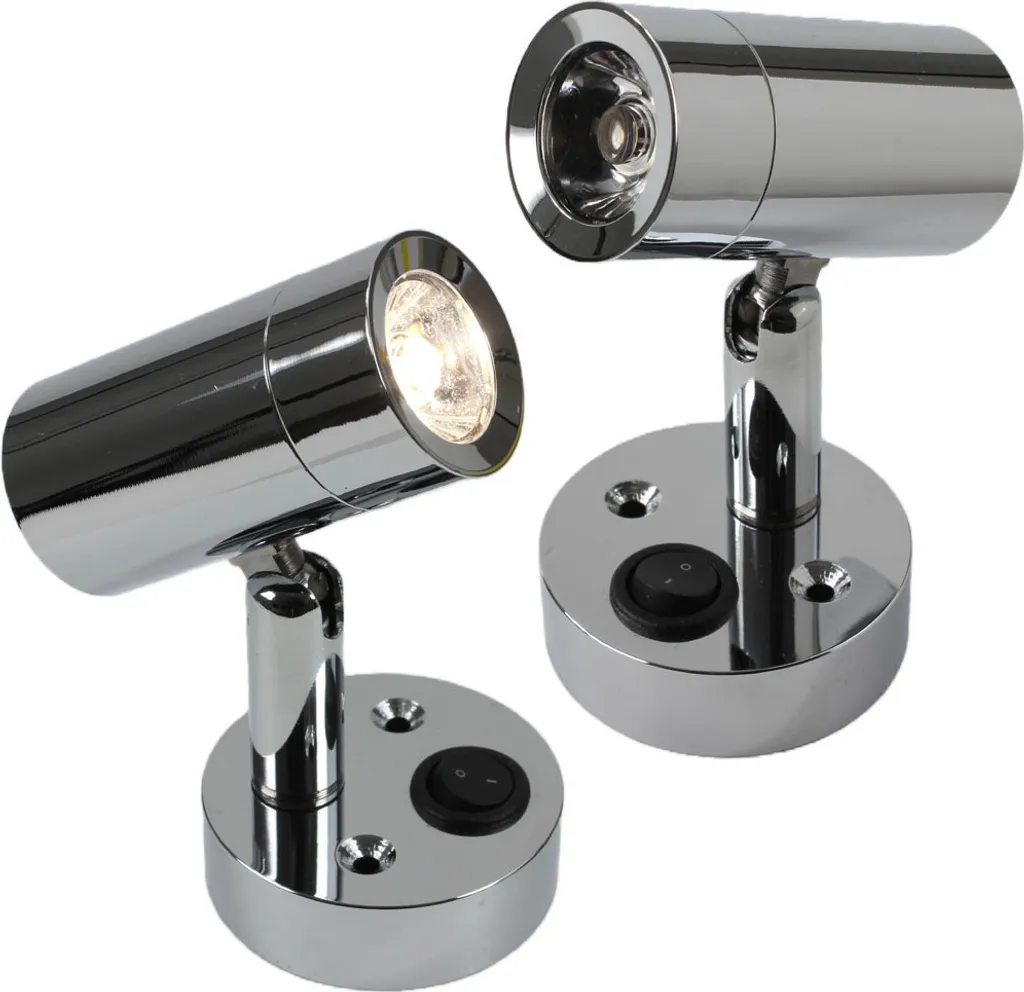 Spot LED 12V Chrome pour Remplacer vos Anciennes Lampes de Caravane