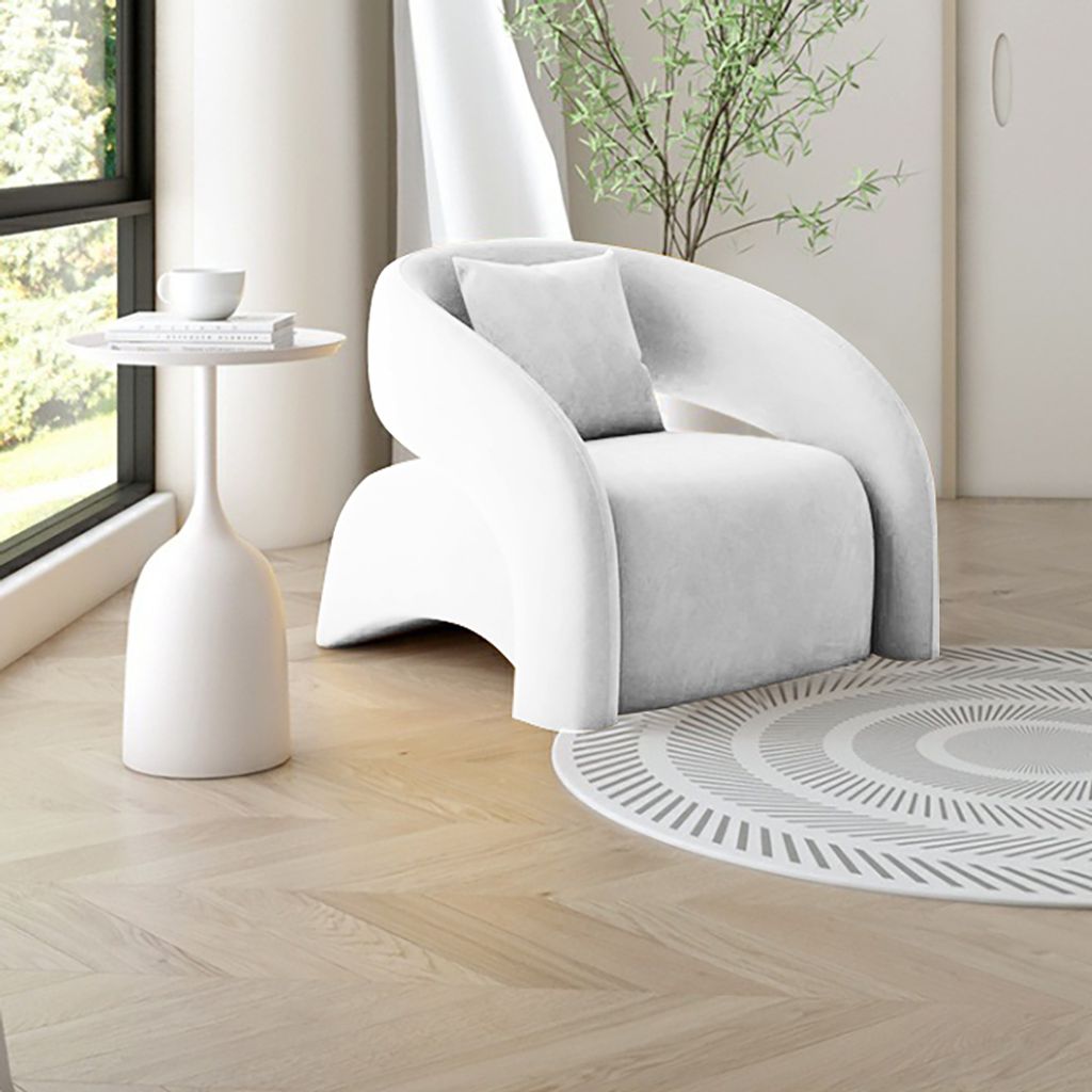 360Home Weißer Einzelsessel Loungesessel Sessel sofa ohne Produktbild 