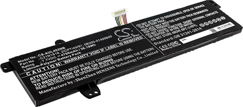 Batterie Asus E402BA solution contre les problèmes d'autonomie faible