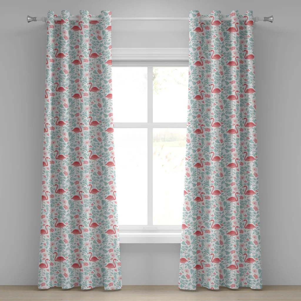 Tende ABAKUHAUS 2 Pannelli 280x245cm: Poliestere Satinato Flamingo HD