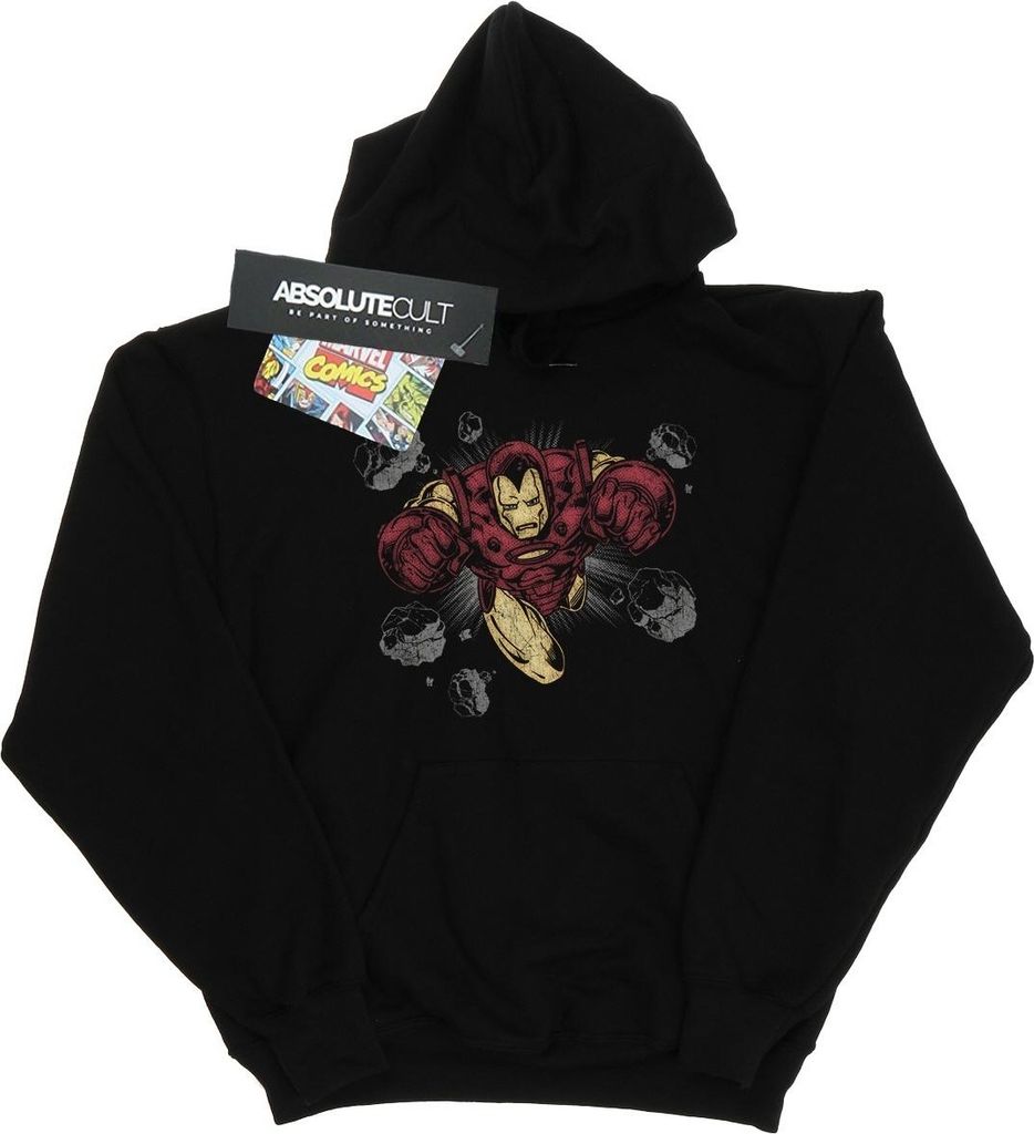 Marvel - "Rocks" Kapuzenpullover für Jungen BI9184 (152-158) (Schwarz)