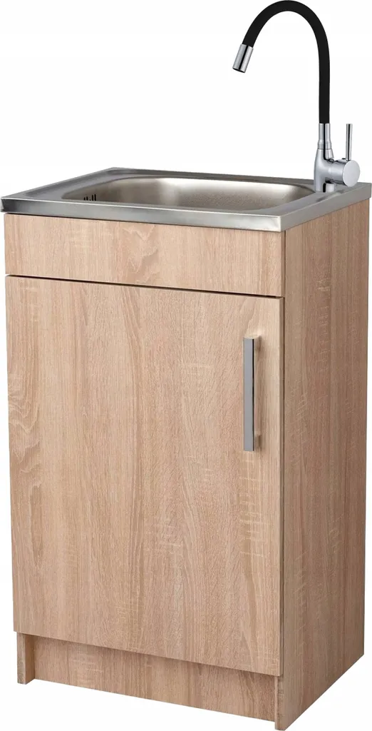 Stamar Ensemble Cuisine Sonoma 50 cm avec Évier et Robinet Flexible - 2