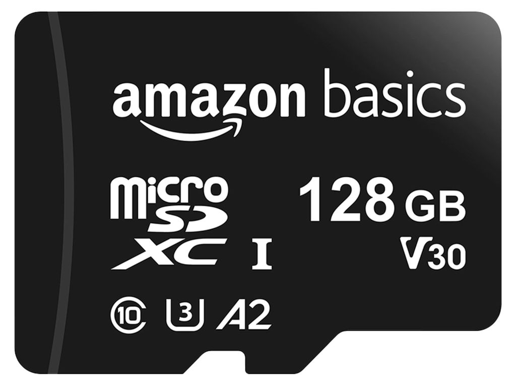 Amazon Basics âLSMICRO128GU3 Micro SDXC Class 10 UHS-I U3 Produktbild 