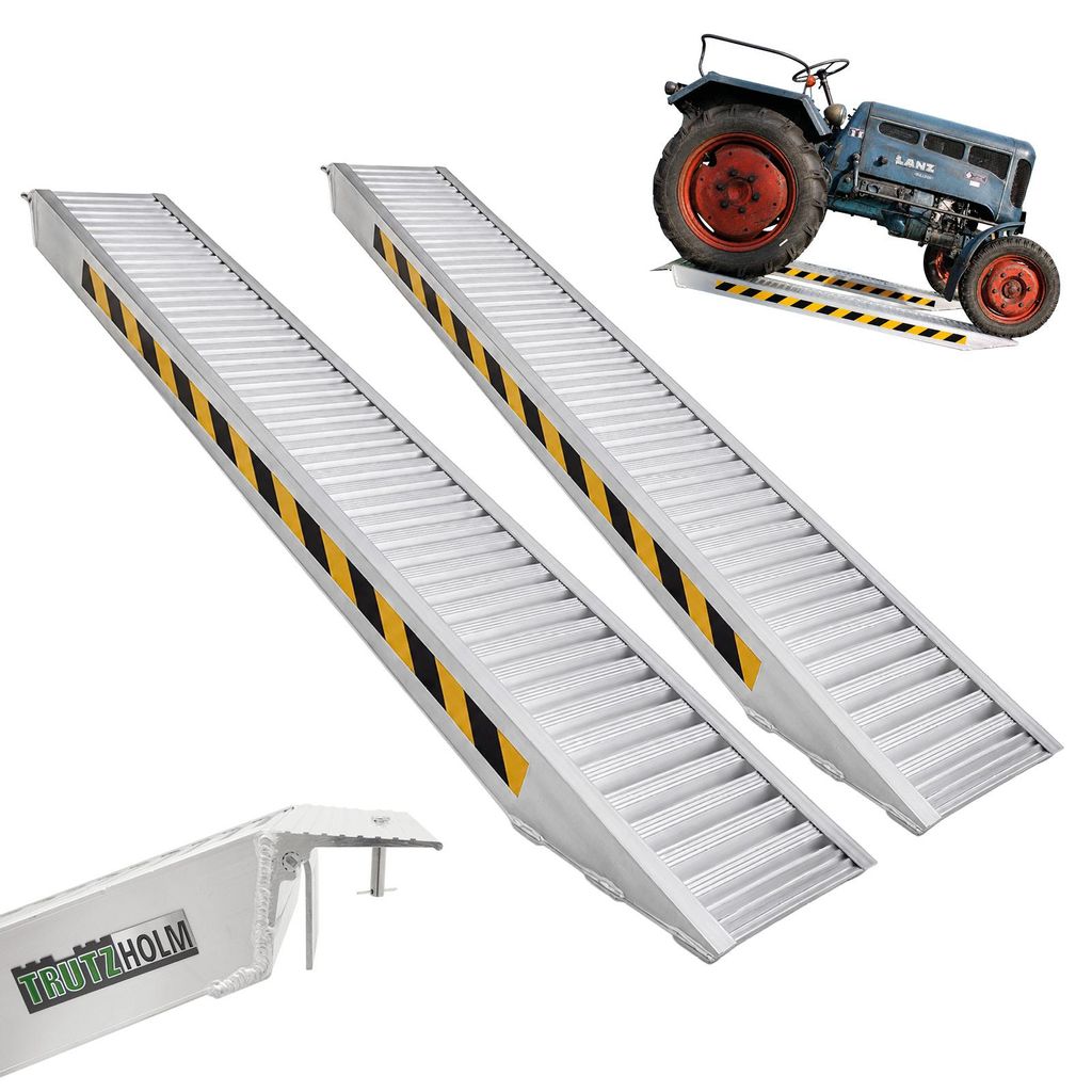 TRUTZHOLM 2x Schwerlastrampe 3300 kg Länge 265 cm Alu Produktbild 