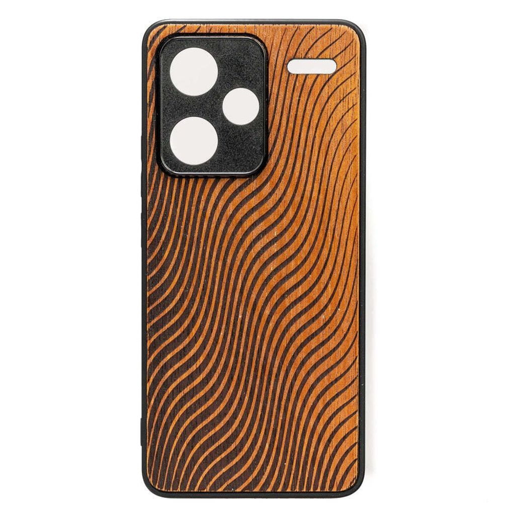 Bewood Holzhülle für Xiaomi Redmi Note 13 Pro Plus 5G MERBAU WAVES