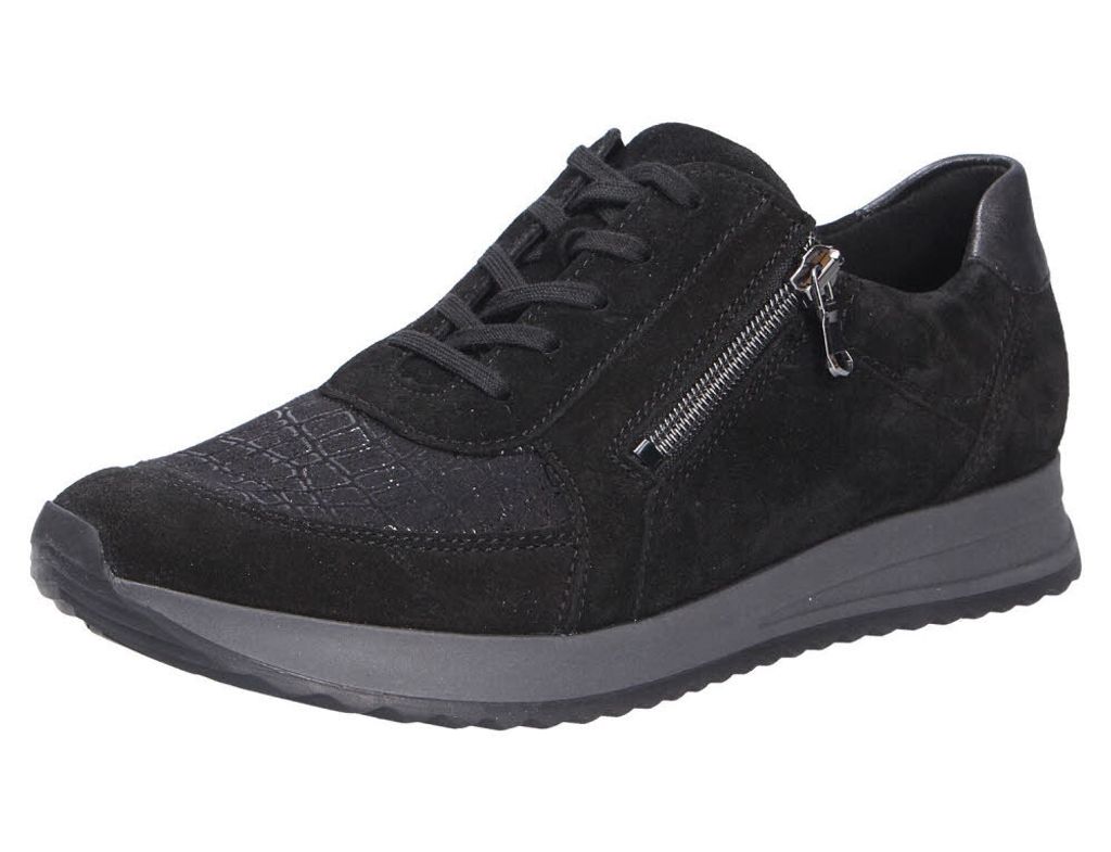 Waldläufer Damen Schnürschuhe, schwarz(schwarz), Gr. 6