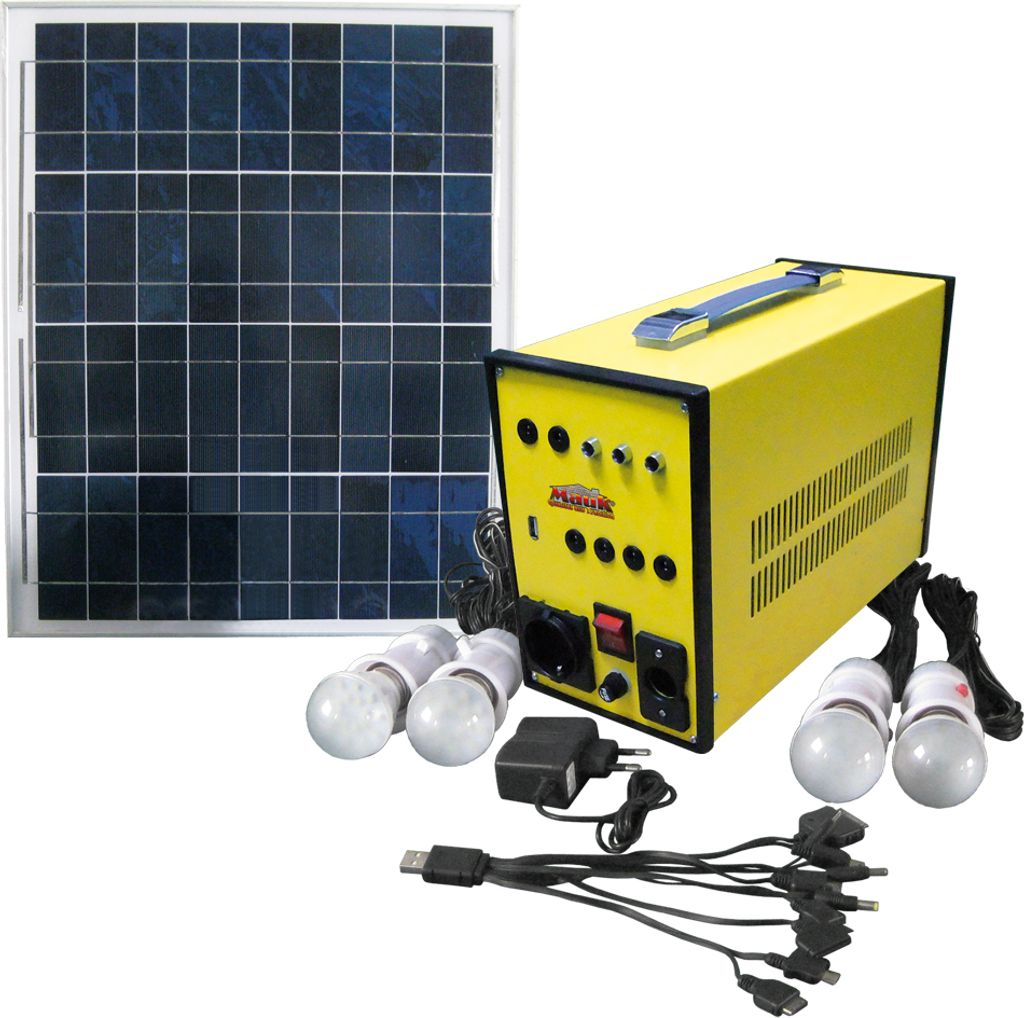 Mauk Solarpanel 40 W Powerpack LED-Lampen