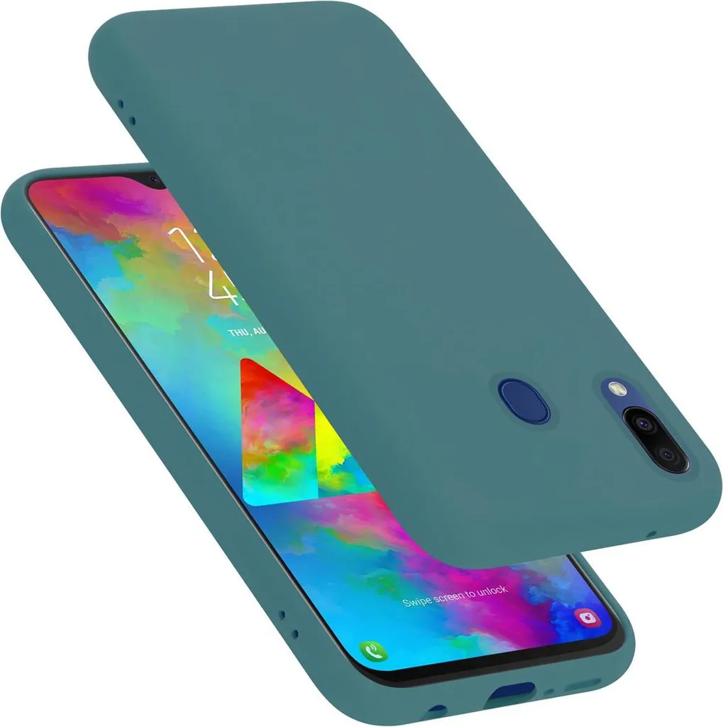 Cover Samsung M20 Cadorabo Verde - Protezione TPU Anti-Graffio Slim