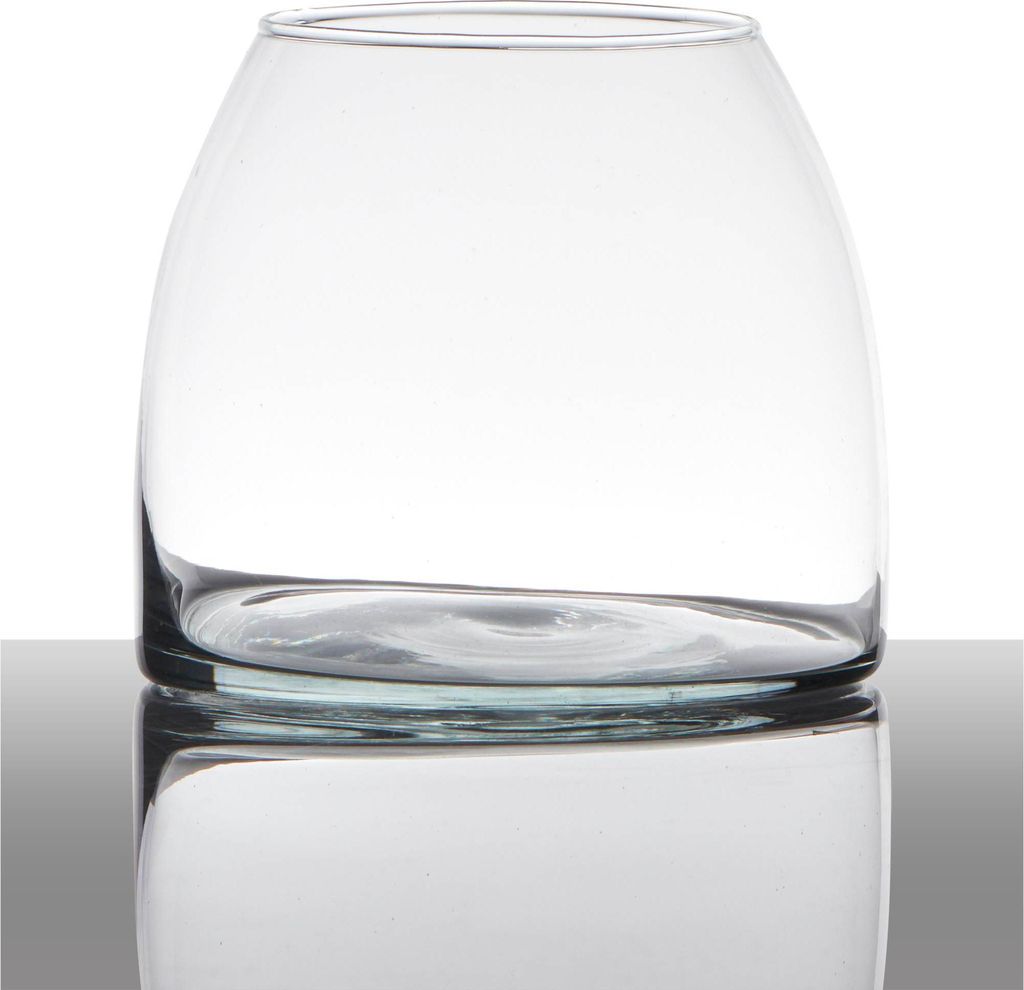 INNA-GLAS Kerzenhalter Aurelio, klar, 12cm, Ø9cm - Tischlicht Vase