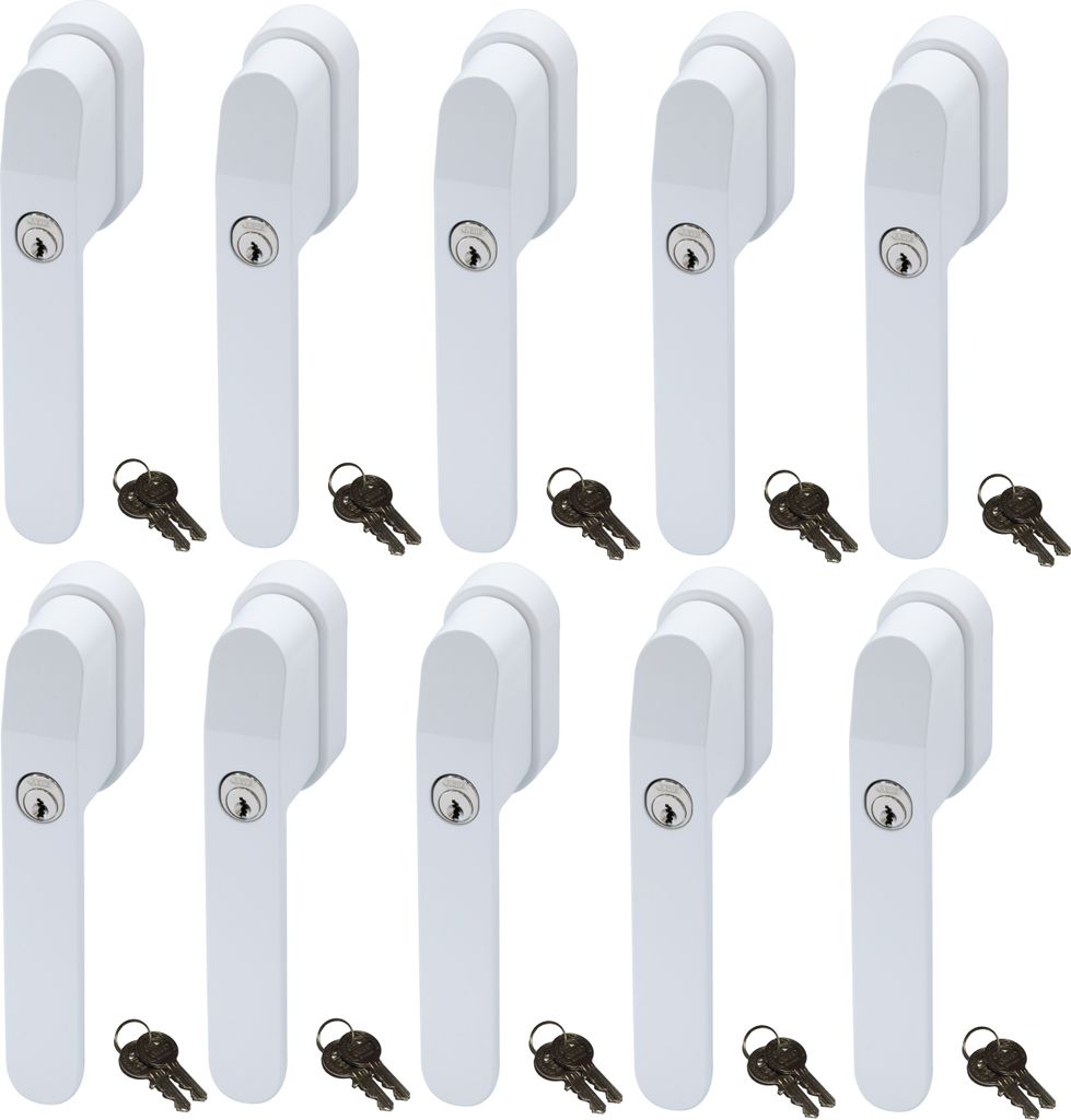 ABUS FG400 Abschließbarer Fenstergriff Weiß, Produktbild 