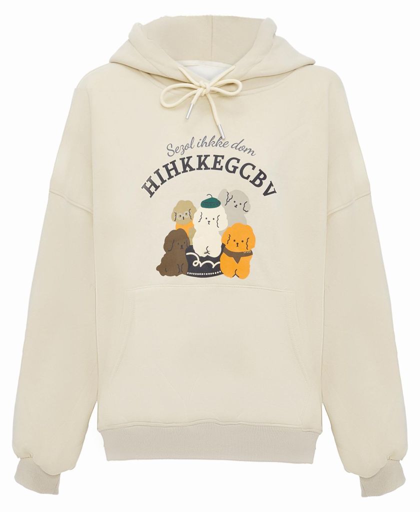 Tavite damen kapuzenpulli - wollweiss, XS/S