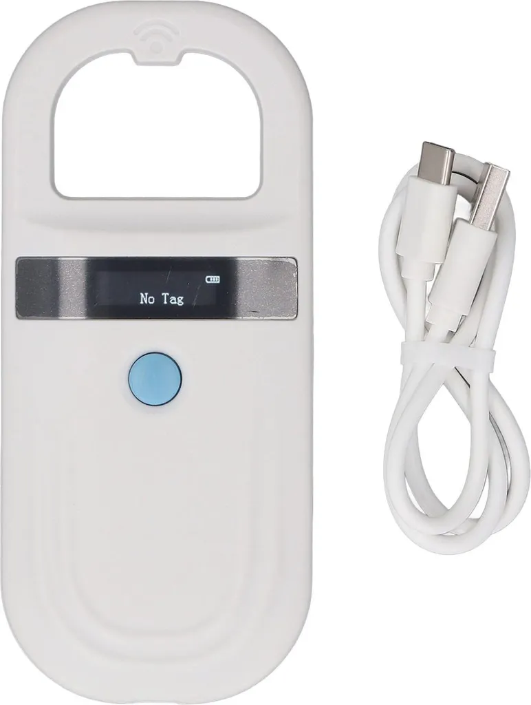 Lecteur de Micropuce pour Chien et Chat Scanner Portable Rechargeable