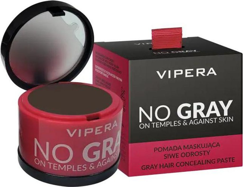VIPERA Pomade zum Auffrischen von grauem Haar und Haarwurzeln NO GRAY 03 Kastanie 7,7 g