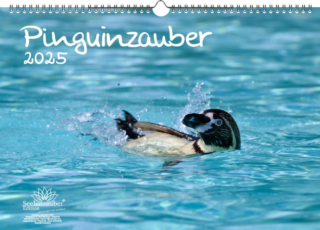 Pinguinzauber DIN A3 Kalender für 2025 Pinguin - Seelenzauber